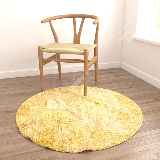 Versatile Rug Set: 8 Designs for All Perspectives 3D model image 2