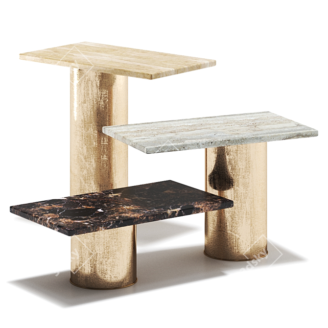 Petra Modern Table by Arketipo: Versatile Design with Multiple Colors 3D model image 3