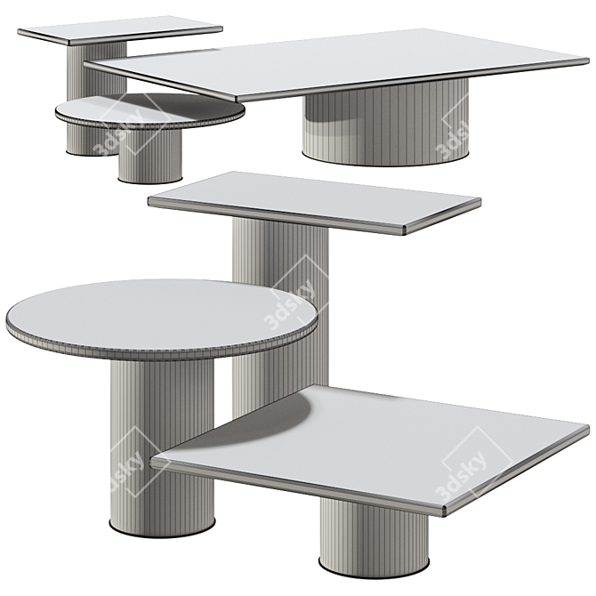 Petra Modern Table by Arketipo: Versatile Design with Multiple Colors 3D model image 6