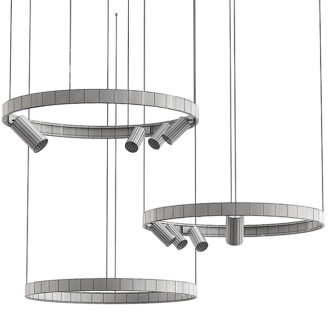 Superloop Spy On HP MDL Black: Sleek and Versatile Pendant Light 3D model image 4