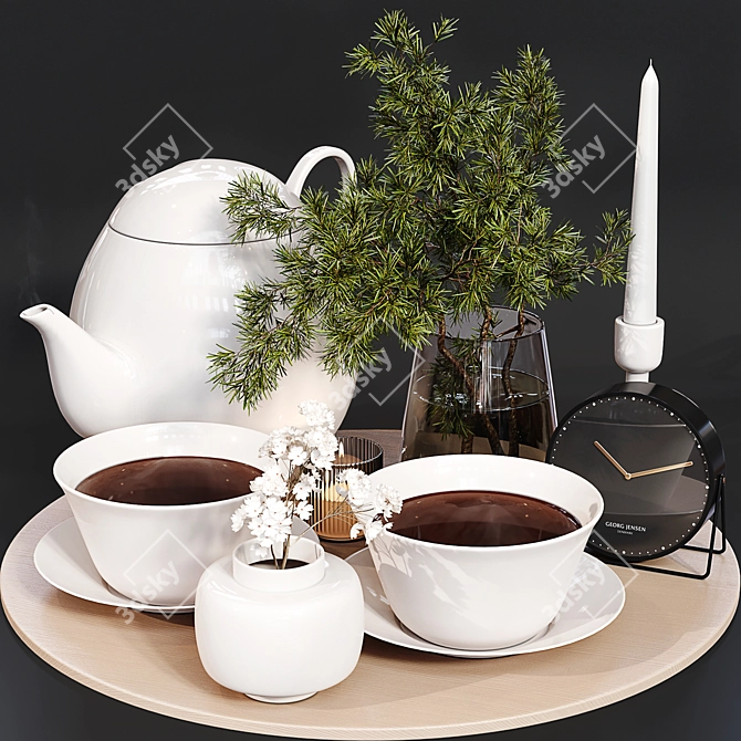 High-Quality Kitchen Accessories Set 3D model image 4