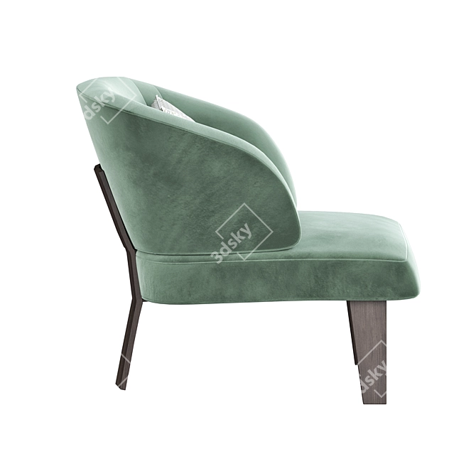 Minotti Large Armchair - Stylish & Comfortable 3D model image 3