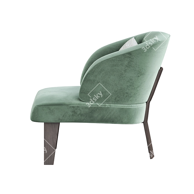 Minotti Large Armchair - Stylish & Comfortable 3D model image 4