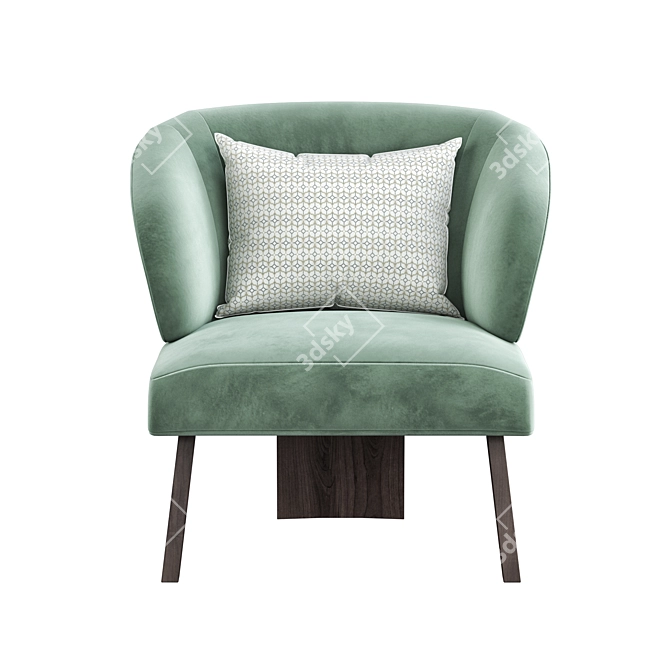 Minotti Large Armchair - Stylish & Comfortable 3D model image 6