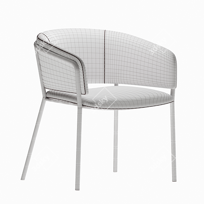 Vilhena II Chair: Stylish, Comfortable, and Chic 3D model image 3