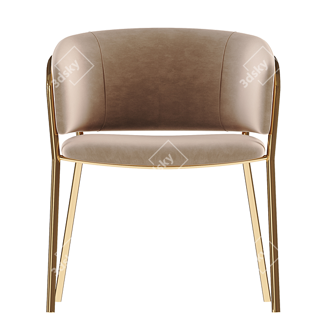 Vilhena II Chair: Stylish, Comfortable, and Chic 3D model image 5
