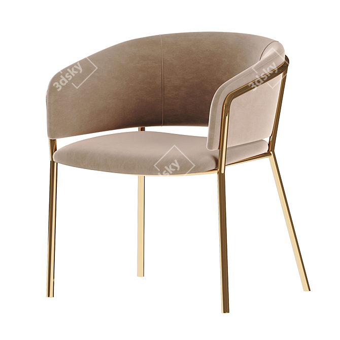 Vilhena II Chair: Stylish, Comfortable, and Chic 3D model image 7