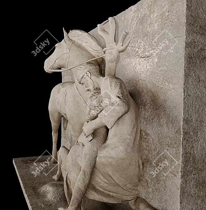 Historical Alexander the Great Statue: Exquisitely Detailed 3D Model 3D model image 2