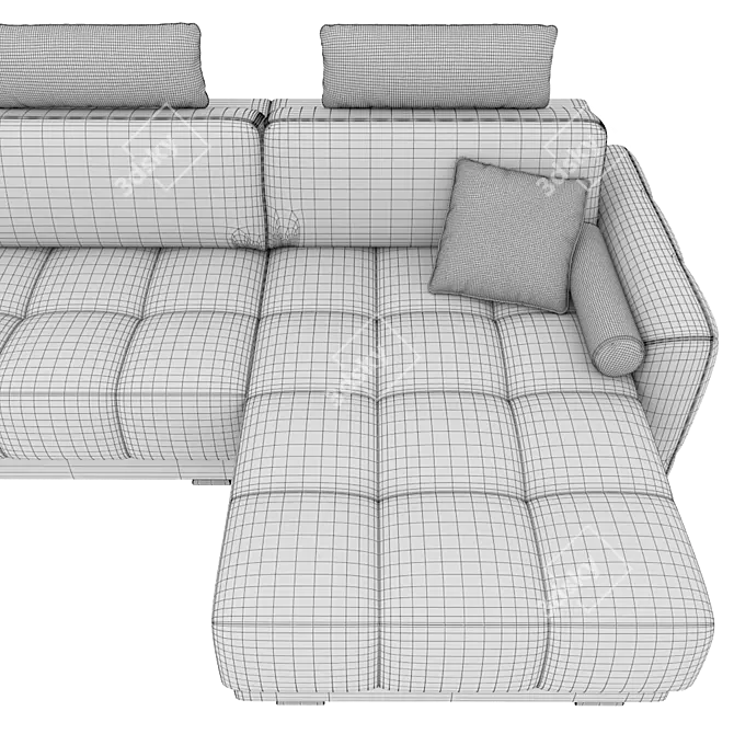 O'PRIME Modular Sofa Klaus 3D model image 4