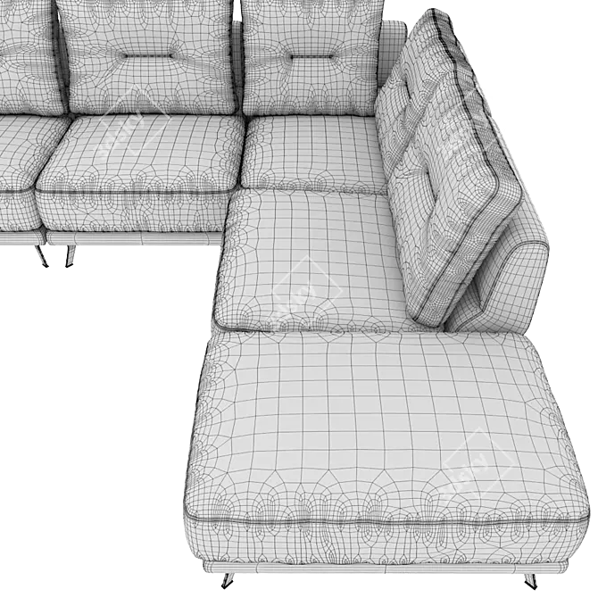 O'PRIME Paul Modular Sofa 3D model image 4