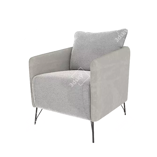 Prime Comfort Armchair 3D model image 2