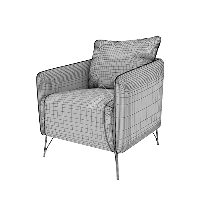 Prime Comfort Armchair 3D model image 3