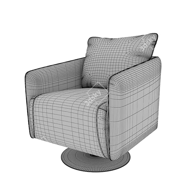 Luxury Lounge Chair: O'PRIME 3D model image 3