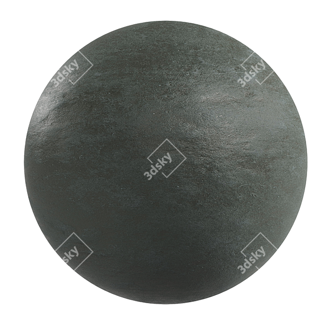 Dark Anthracite Cement | High-Quality PBR Material 3D model image 1