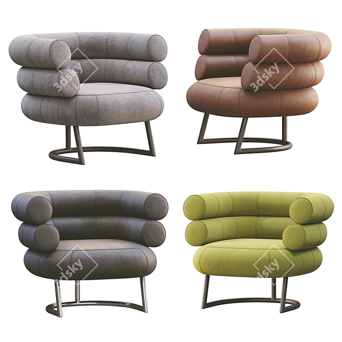 Bibendum Lounge Chair: 4-Color Version 3D model image 1