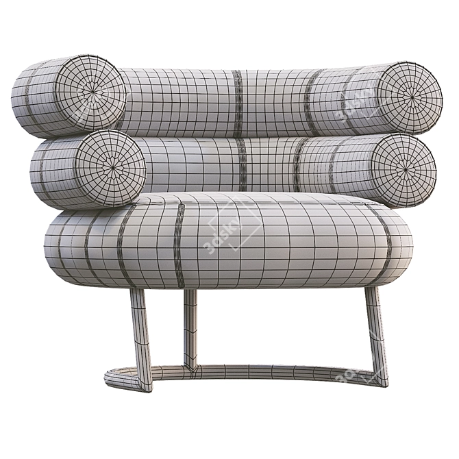 Bibendum Lounge Chair: 4-Color Version 3D model image 4
