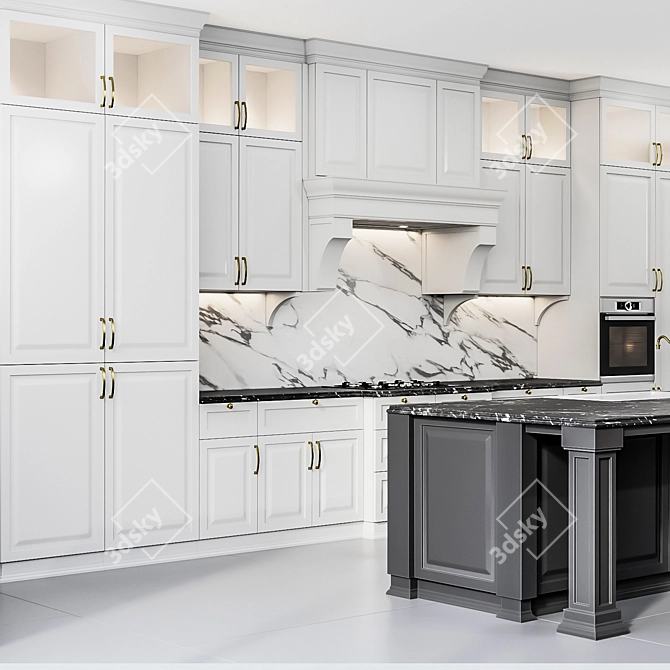 Vintage Kitchen Classic 2015 3D model image 3