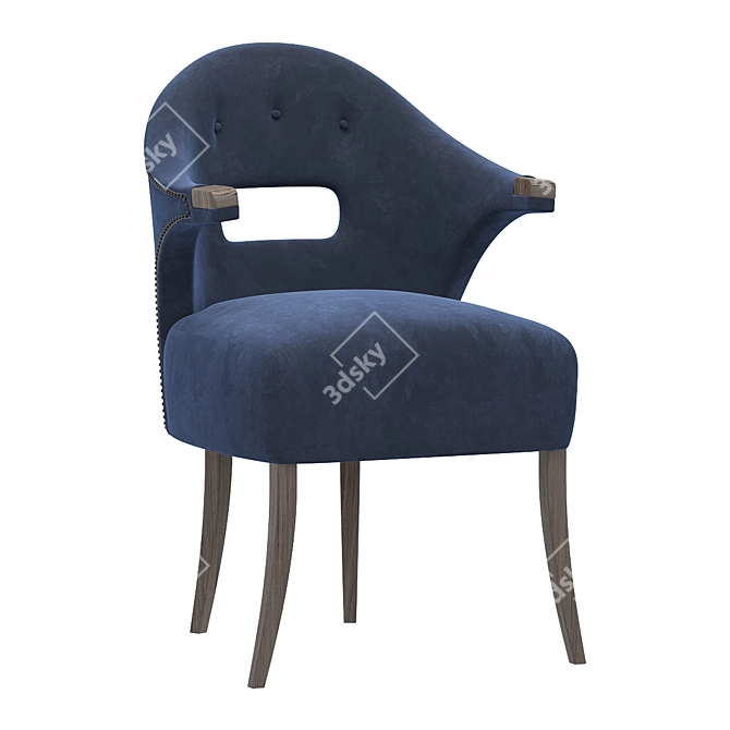 Elegant Nanook Dining Chair 3D model image 1