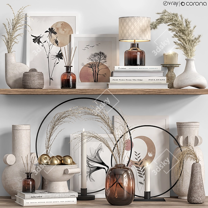 Versatile Decorative Set 3D model image 1