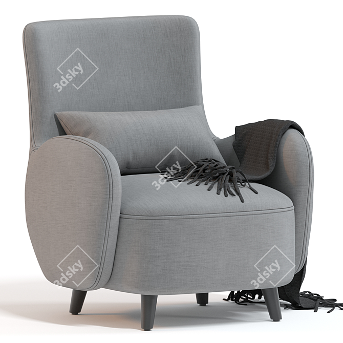 Modern Svante Chair 3D model image 2