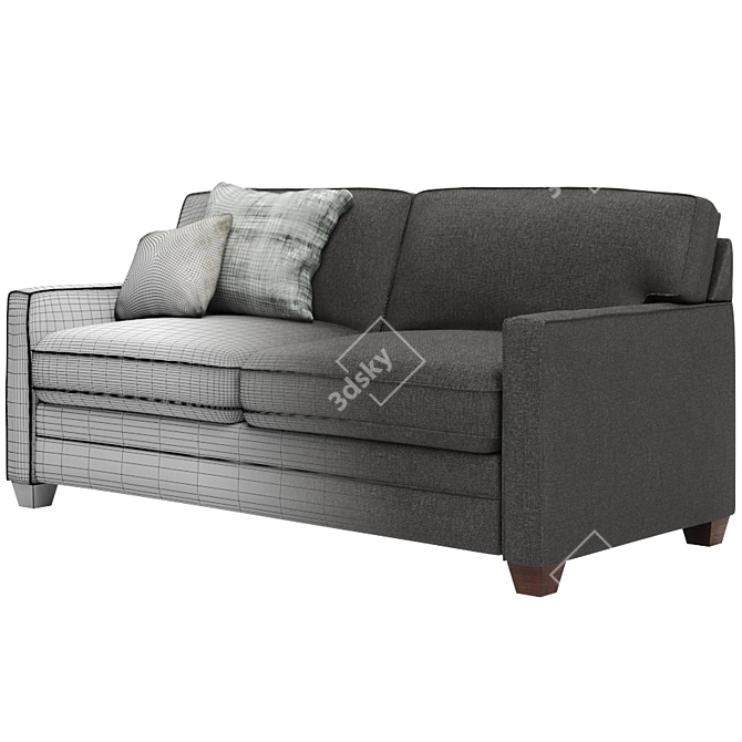 Minimalist Alexander Track Arm Sofa 3D model image 7