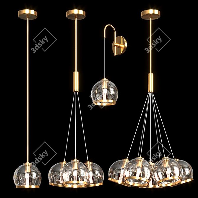 Elegant Illumination: NUAZEN Collection 3D model image 1