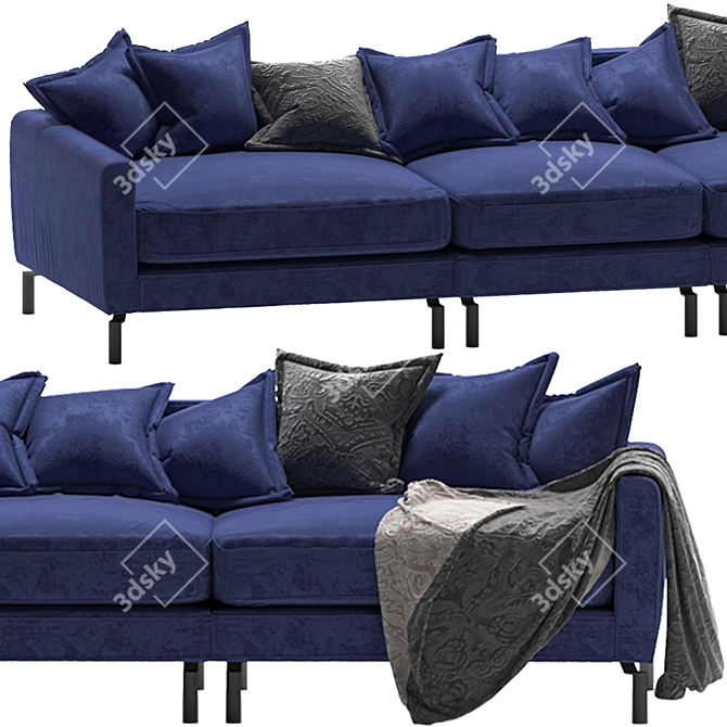 Serene Slumber Sofa 3D model image 2