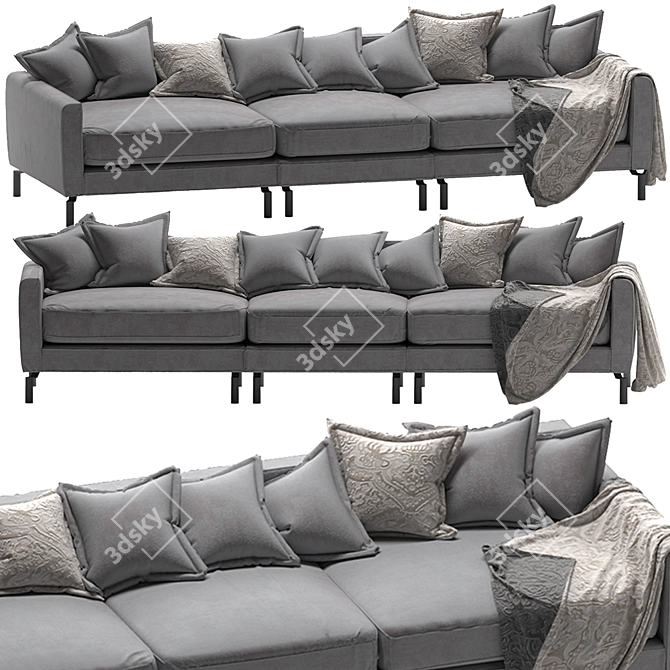 Serene Slumber Sofa 3D model image 4