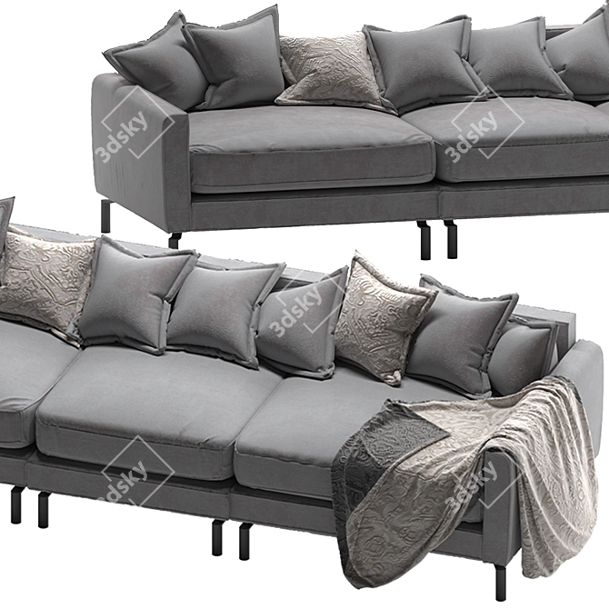 Serene Slumber Sofa 3D model image 8