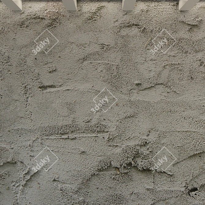 Vintage Concrete Wall    
(Старая оштукатуренная стена) 3D model image 2