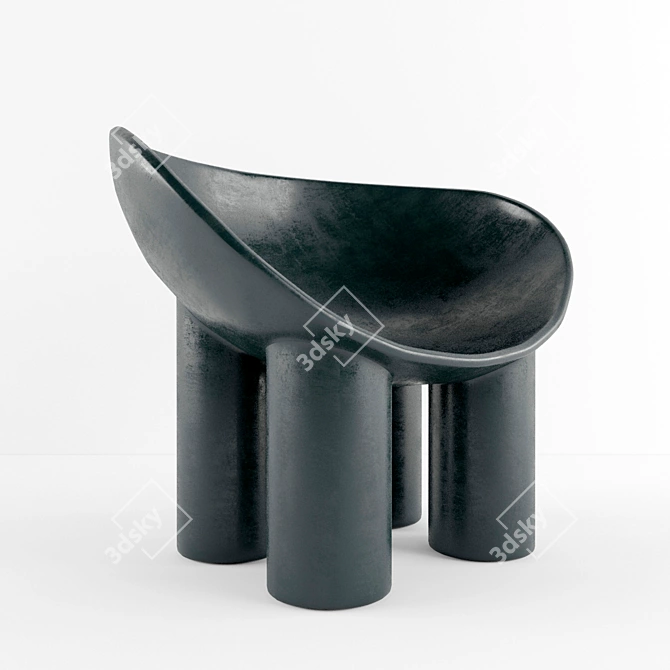 Elephant Chair: Modern Plastic Armchair with Unique Design 3D model image 1