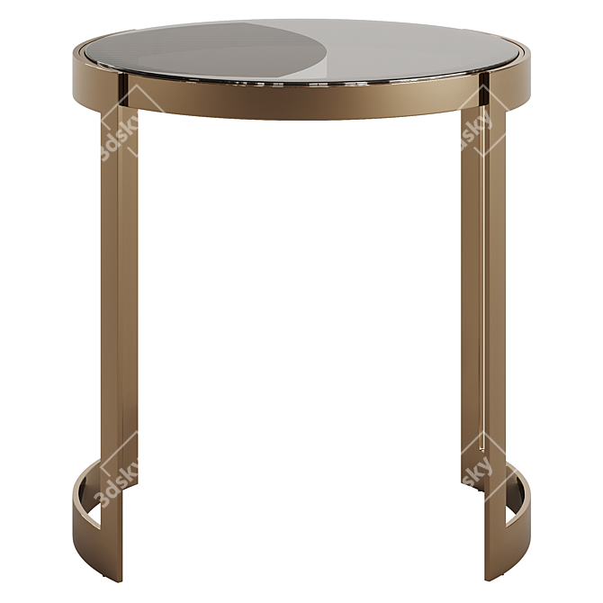 Fendi Anya Glass 2021 Coffee Table: Elegant and Modern Statement 3D model image 9