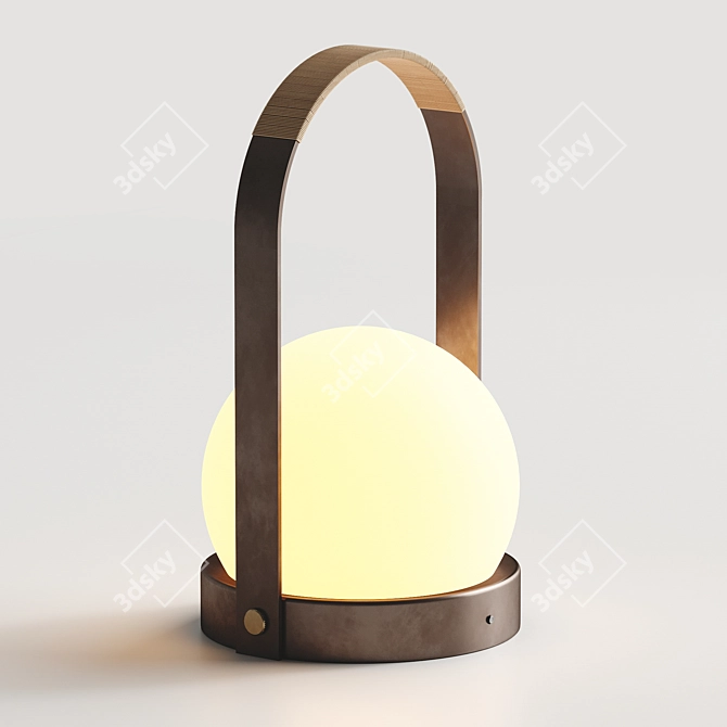 Sleek Carrie LED Table Lamp 3D model image 1