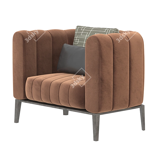 FITZ Swivel Chair: Modern Elegance for Your Space 3D model image 1