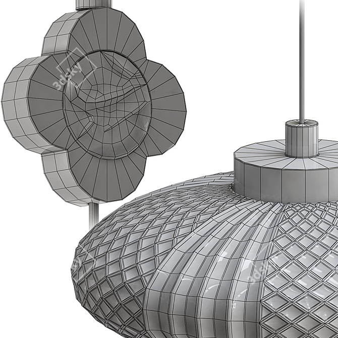 Luara D: Stunning Designer Lamp 3D model image 2