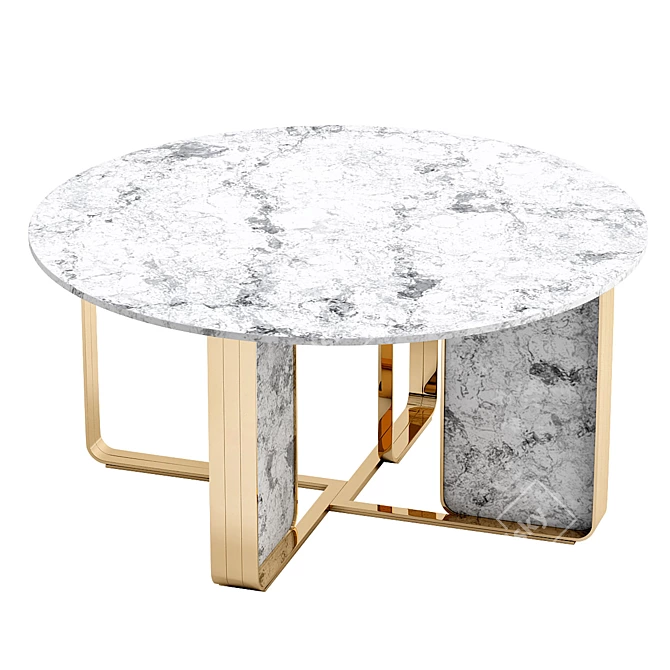 Elegant Nova Round Table 3D model image 1
