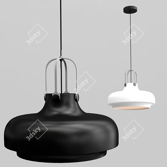 Copenhagen Pendant: Vintage Charm in Scandinavian Style 3D model image 3