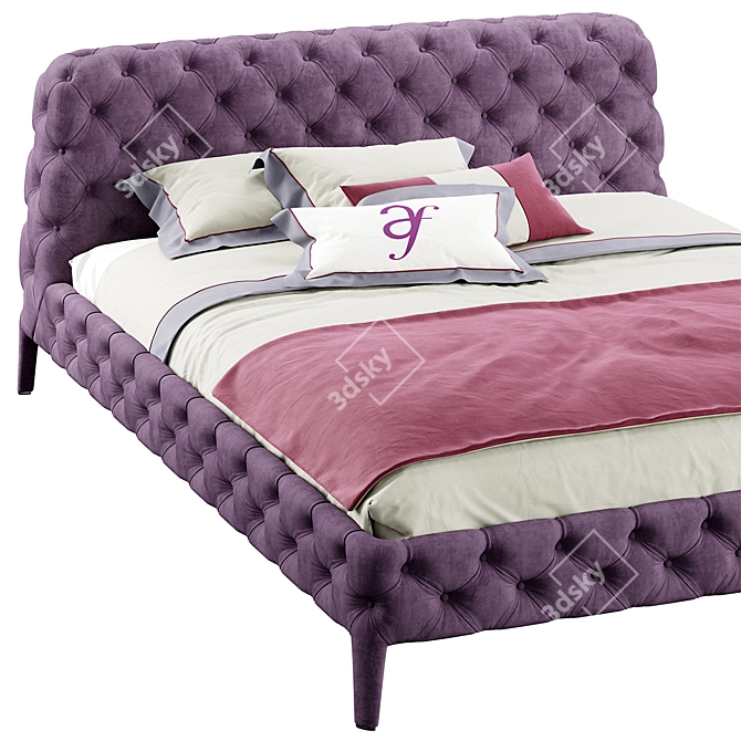 Windsor Dream Handcrafted Bed 3D model image 4