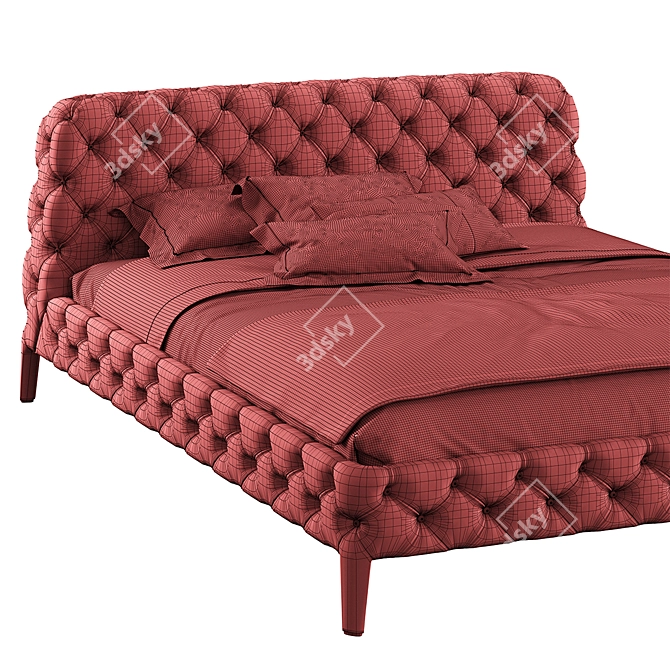 Windsor Dream Handcrafted Bed 3D model image 7