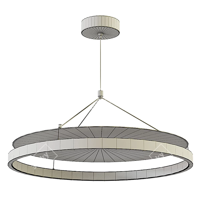 Elegant Metal Albenga Chandelier 3D model image 3