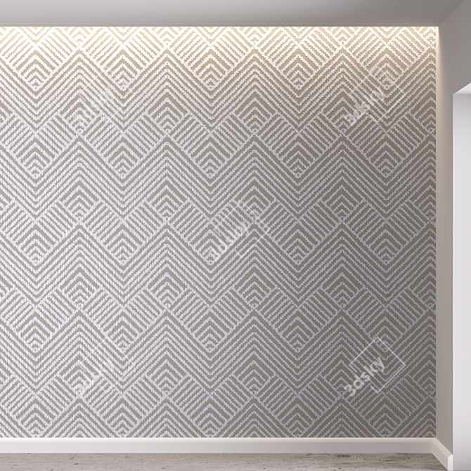 High-Quality Proportional Texture Wallpaper 3D model image 1