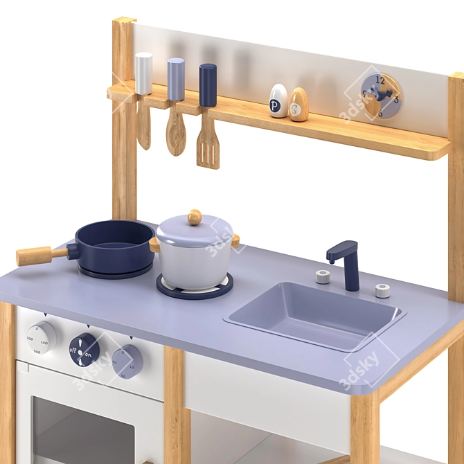 Nunukids Kids Kitchen Playset 3D model image 3