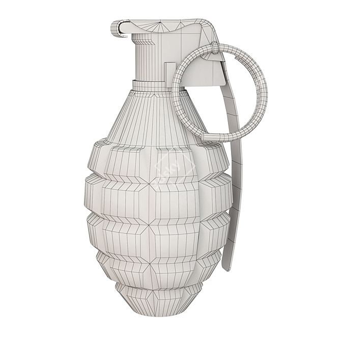 Ultimate MK2 Grenade Model 3D model image 7