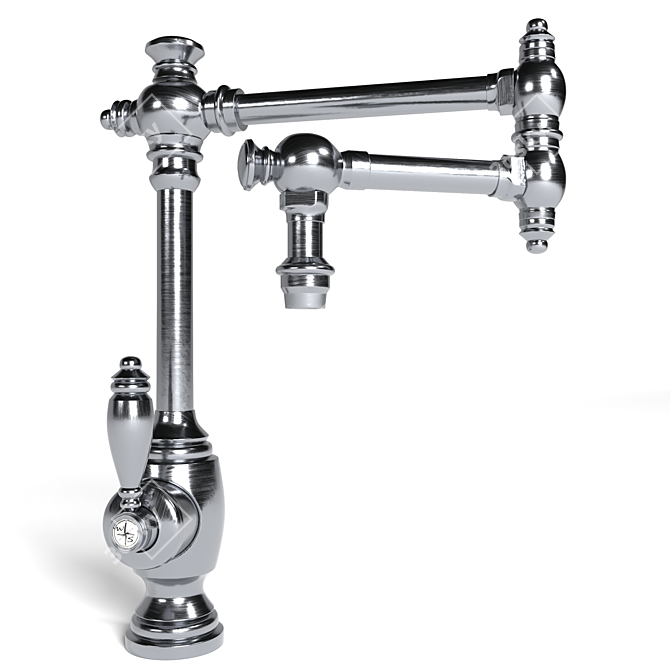 Elegant Waterstone Kitchen Faucet 3D model image 2