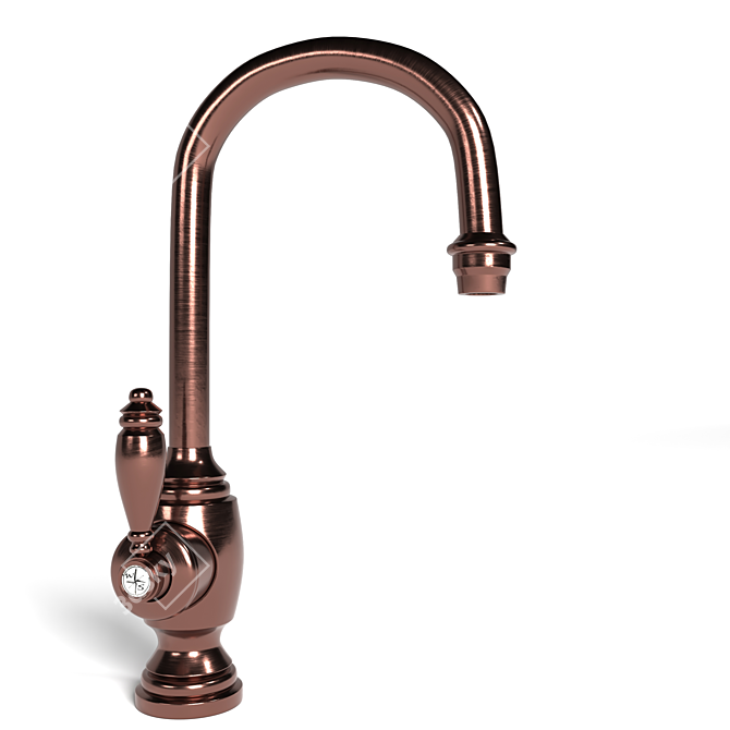 Elegant Waterstone Kitchen Faucet 3D model image 3