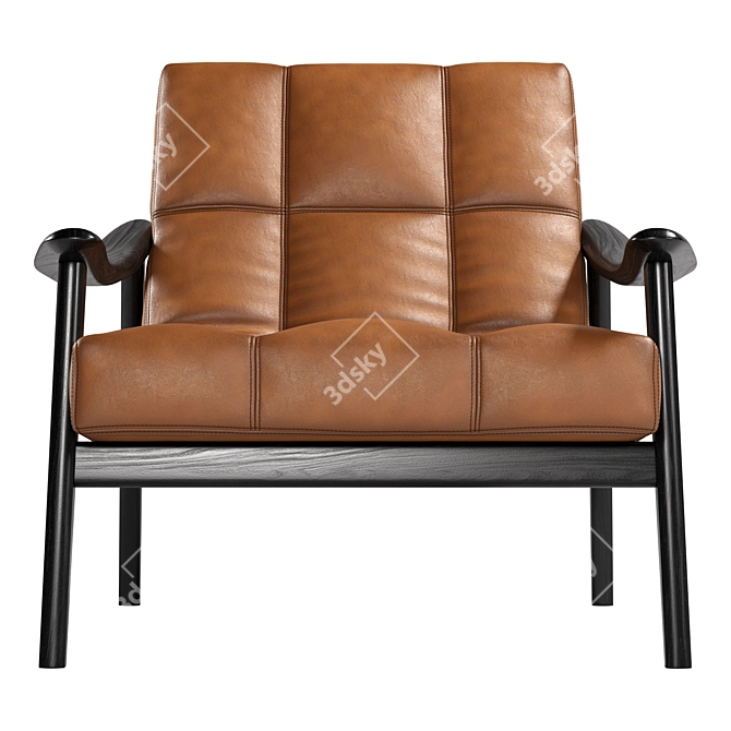 MINOTTI Fynn: Luxurious Contemporary Armchair 3D model image 10