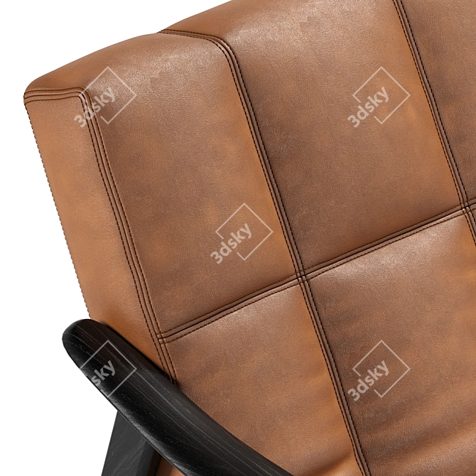 MINOTTI Fynn: Luxurious Contemporary Armchair 3D model image 12