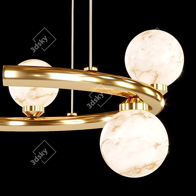 Luxury Imerense Chandelier: Elegant Design 3D model image 3