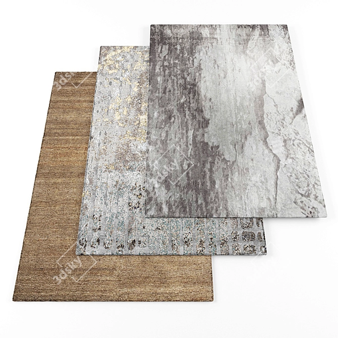 High Resolution Rugs Set 3D model image 1