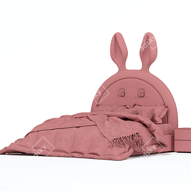 Cozy Rabbit Haven 3D model image 6
